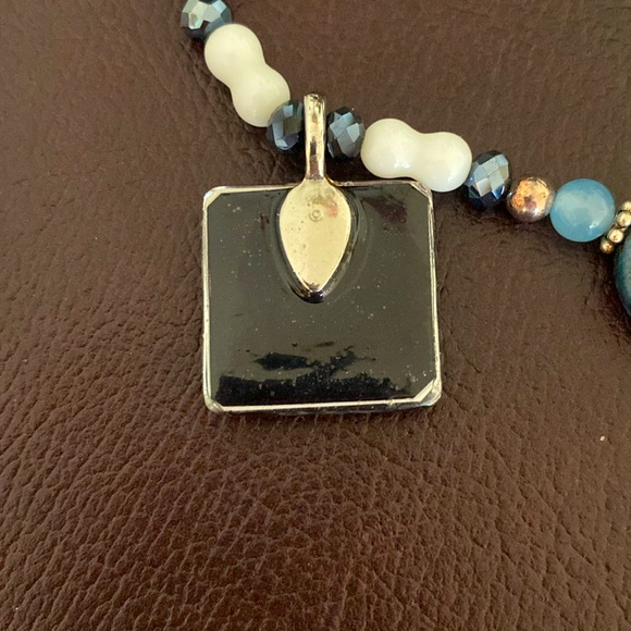 Blue and White “Yes You Can” Necklace - Picture 7 of 8